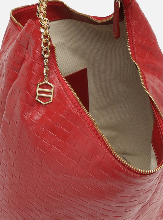 Bolsa Hobo Vermelha Grande