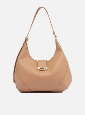 Arezzo — Bolsa Hobo Nude Grande Metais