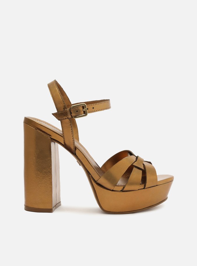 Sandalia bronze arezzo hot sale