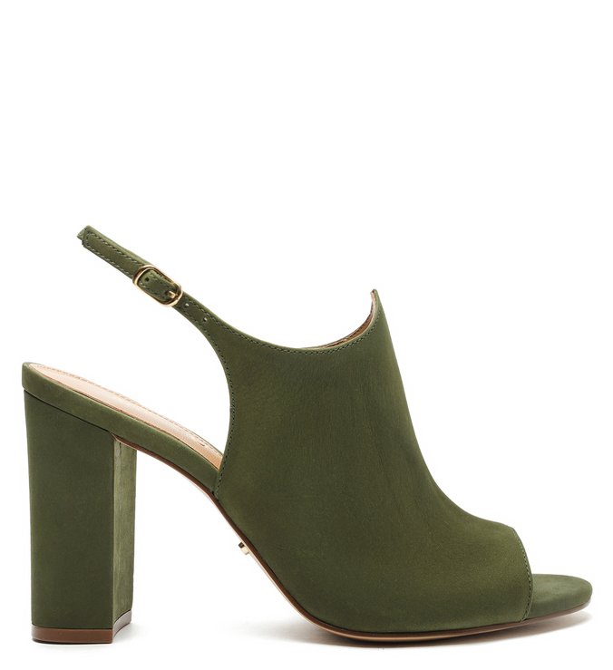 Sandal Boot Verde Nobuck Bloco Romantic
