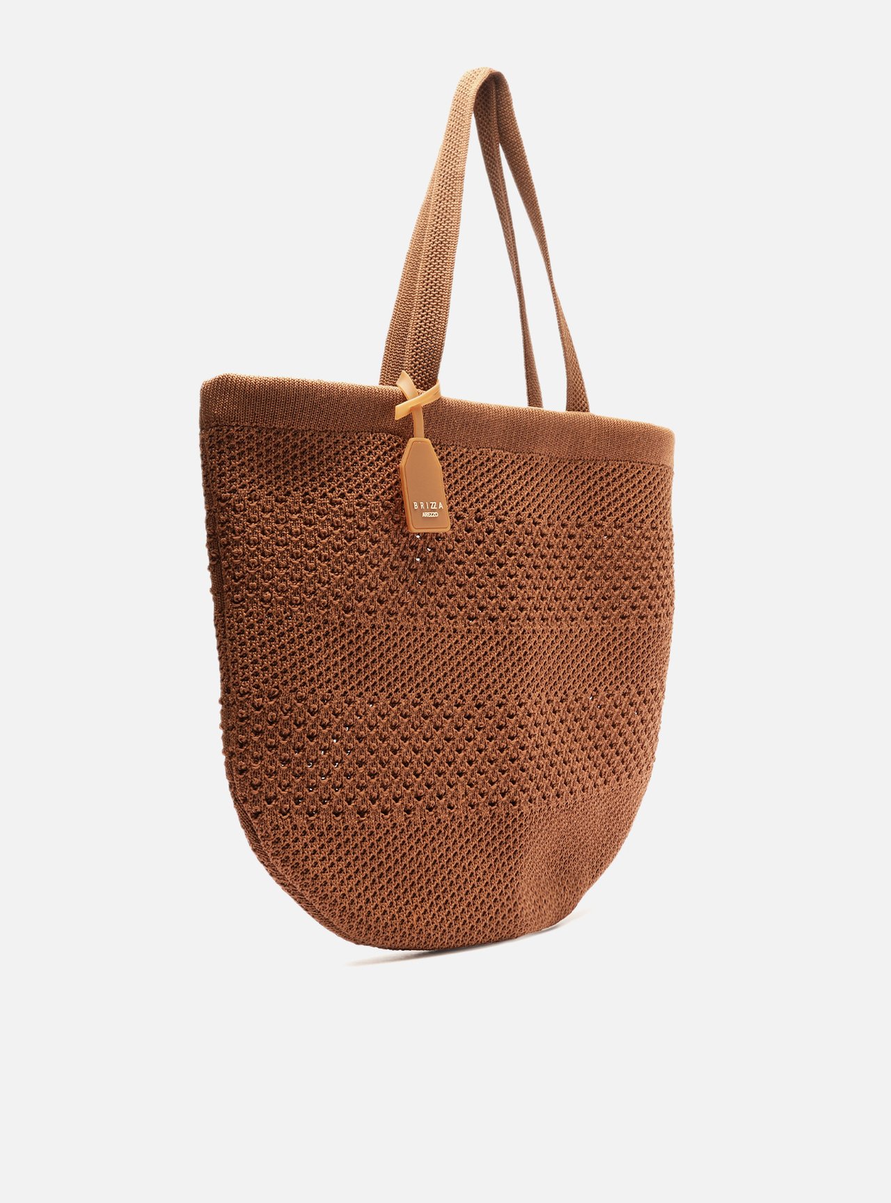 Bolsa Shopping Marrom Crochê Grande Camille — foto 5