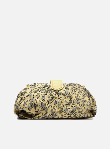 Bolsa Tiracolo Amarela Paisley Grande Livia