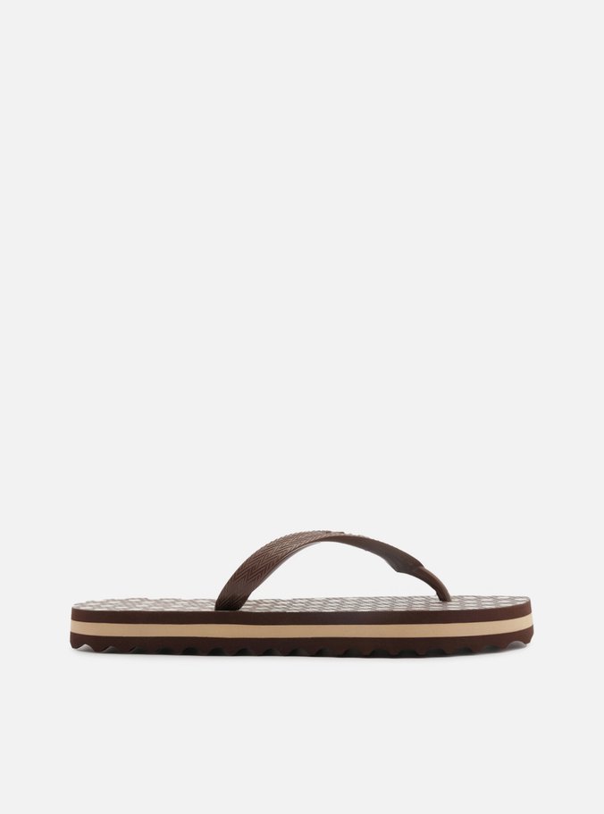 Chinelo de Dedo Marrom Poá Flatform Brizza