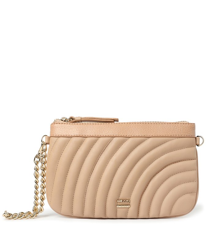 Necessaire Bege Bombada Elisa