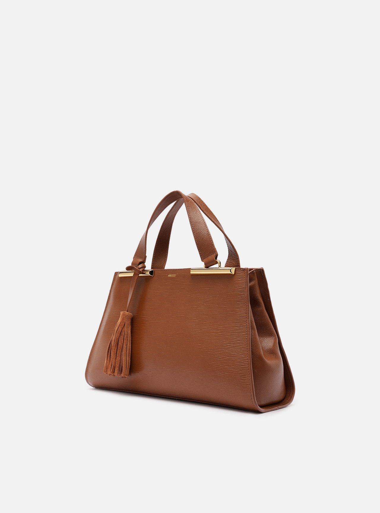 Bolsa Tote Marrom Couro Jeni Média — foto 2
