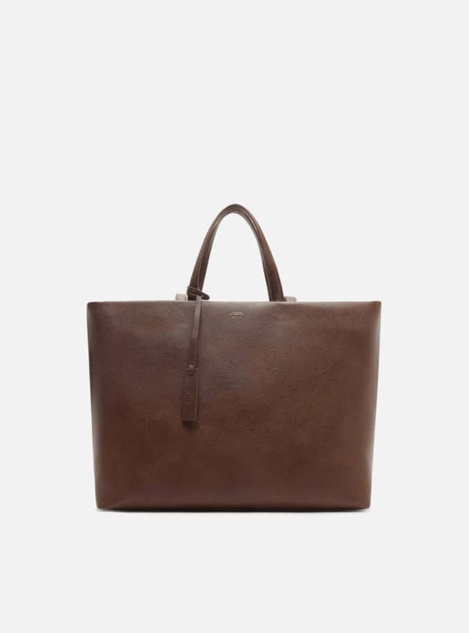 Bolsa Tote Marrom Grande Couro