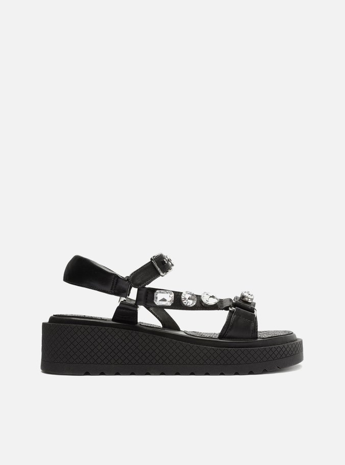 Papete Preta Flatform Pedrarias