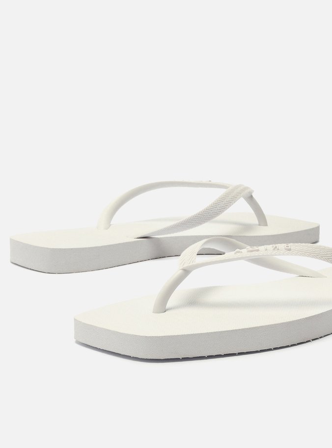 Chinelo de Dedo Branco Básico Square Brizza