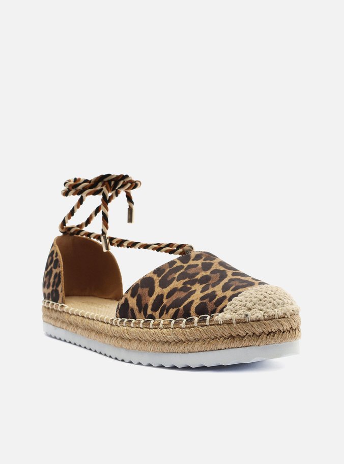 Espadrille Animal Print Rasteira