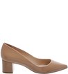 Scarpin Verniz Bloco Baixo Urban Nude Vintage