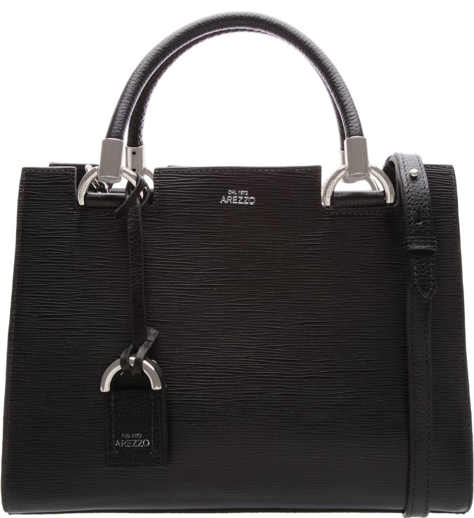 Bolsa Couro Tote Abraccio Preto