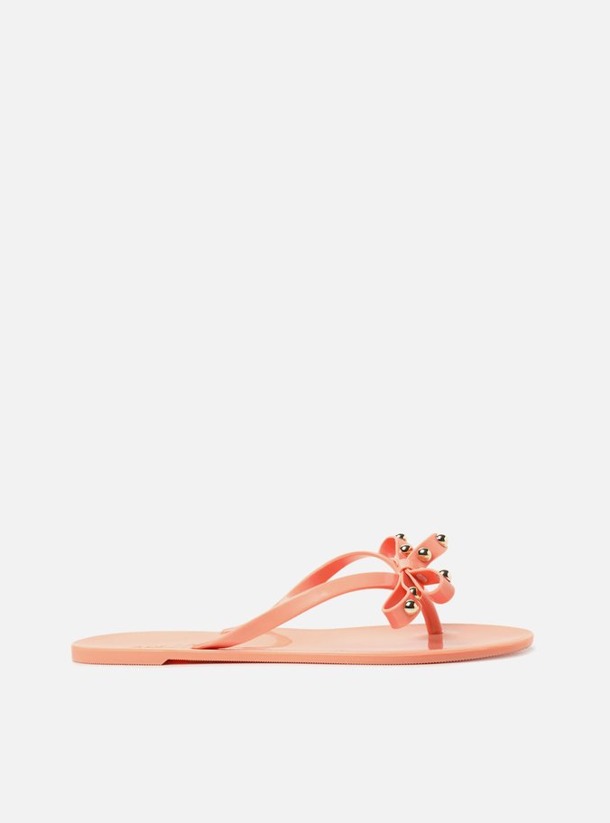 Rasteira Coral Flat Laço Brizza