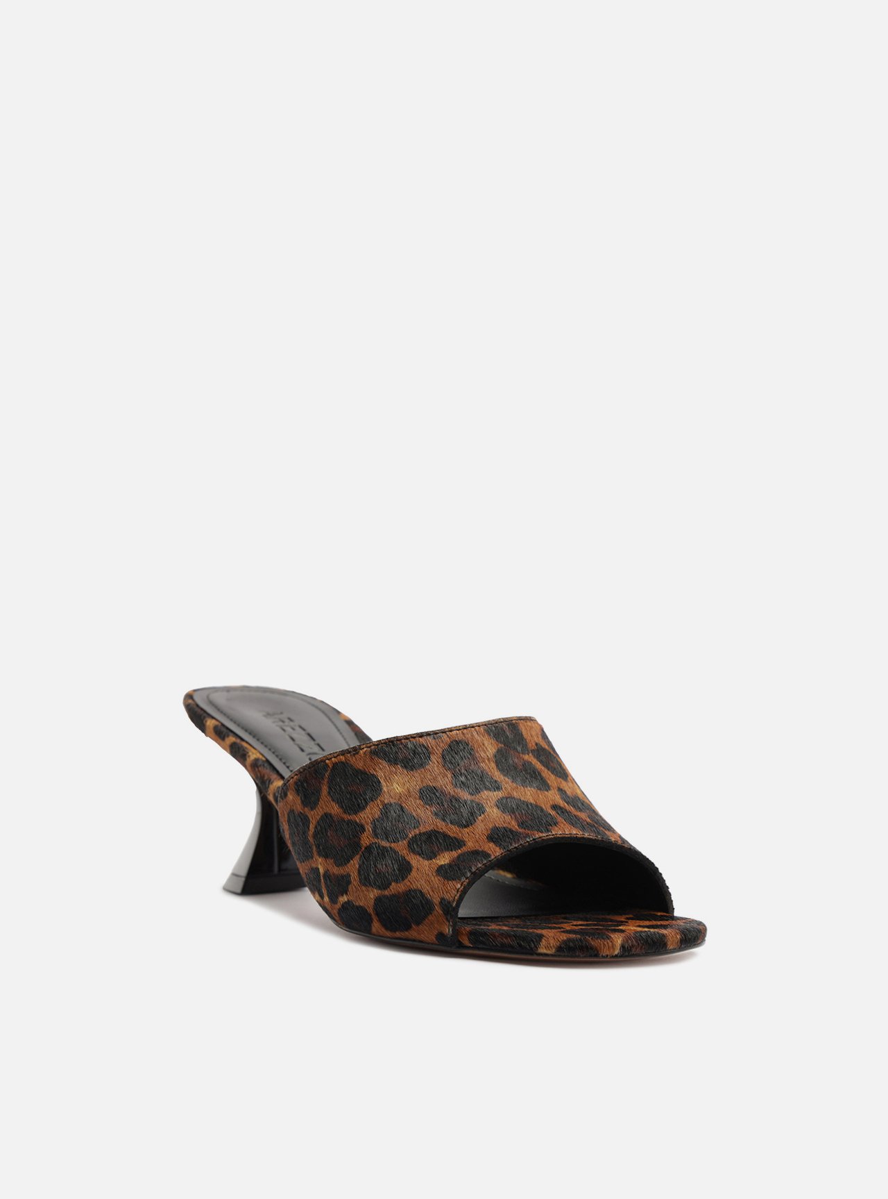 Sandália Animal Print Salto Geométrico Pelo — foto 2