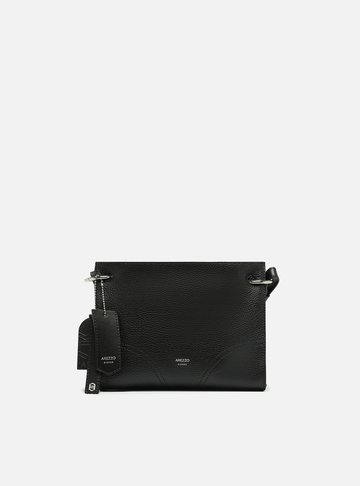Bolsa Tiracolo Preta Pequena Tiras Alças