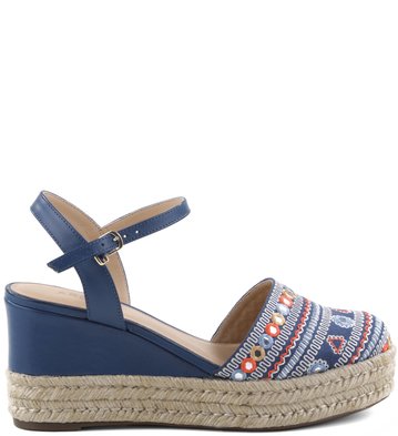 Flatform Bordado Boho Blue-Marine