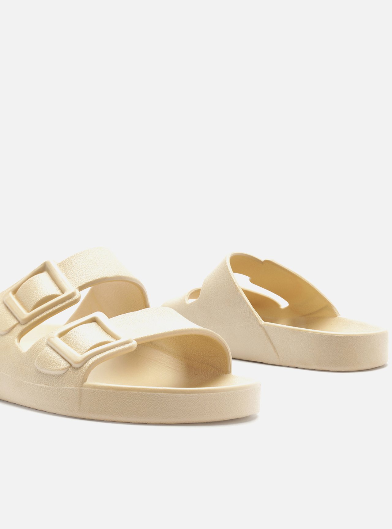 Sandália Papete Off White Plataforma Fivela Brizza — foto 4