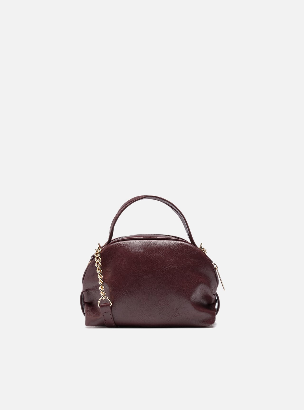 Bolsa Tiracolo Vermelha Pequena Corrente Dourada — foto 3
