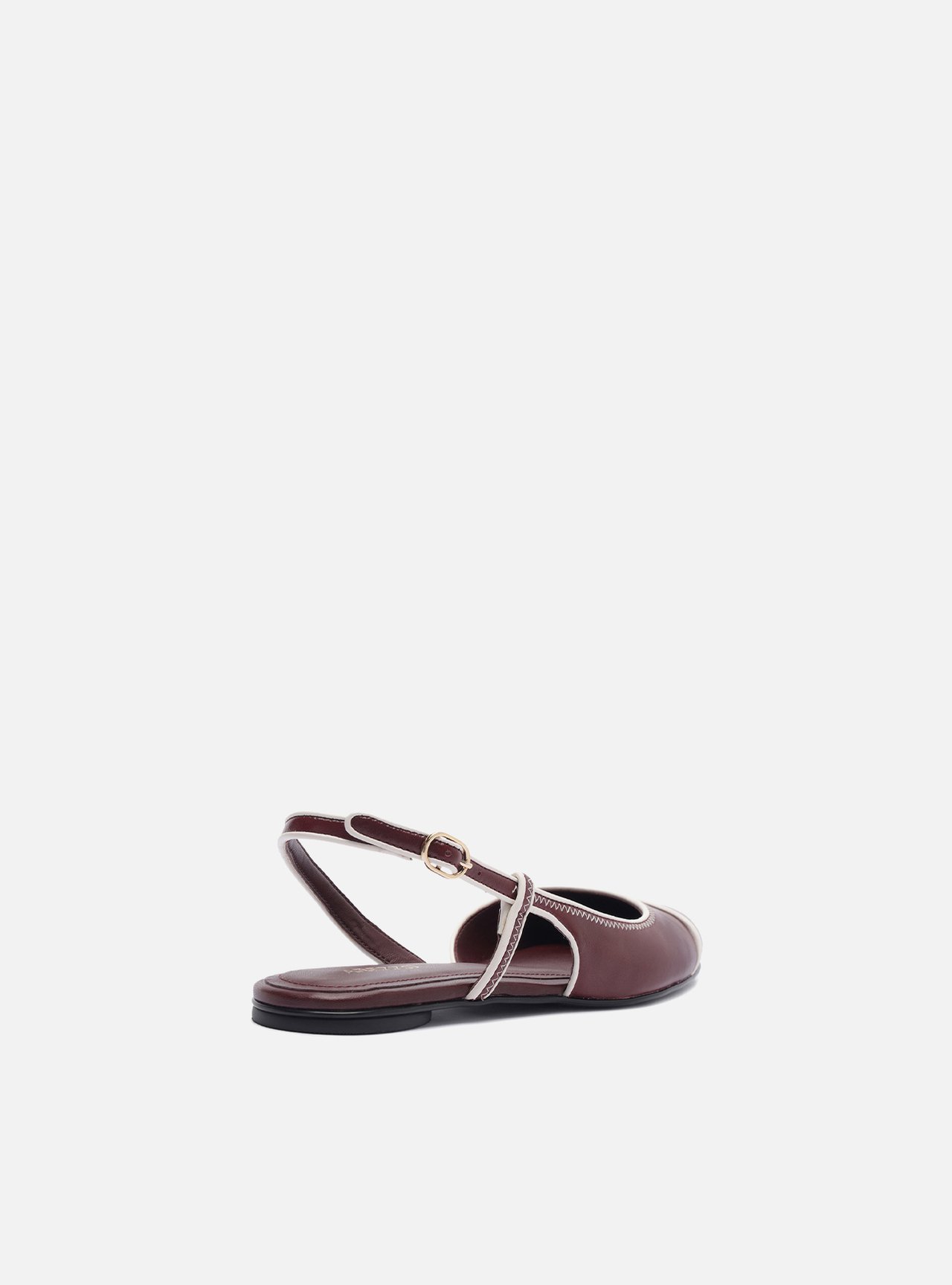 Sapatilha Vermelha Bico Redondo Fivela Slingback — foto 3