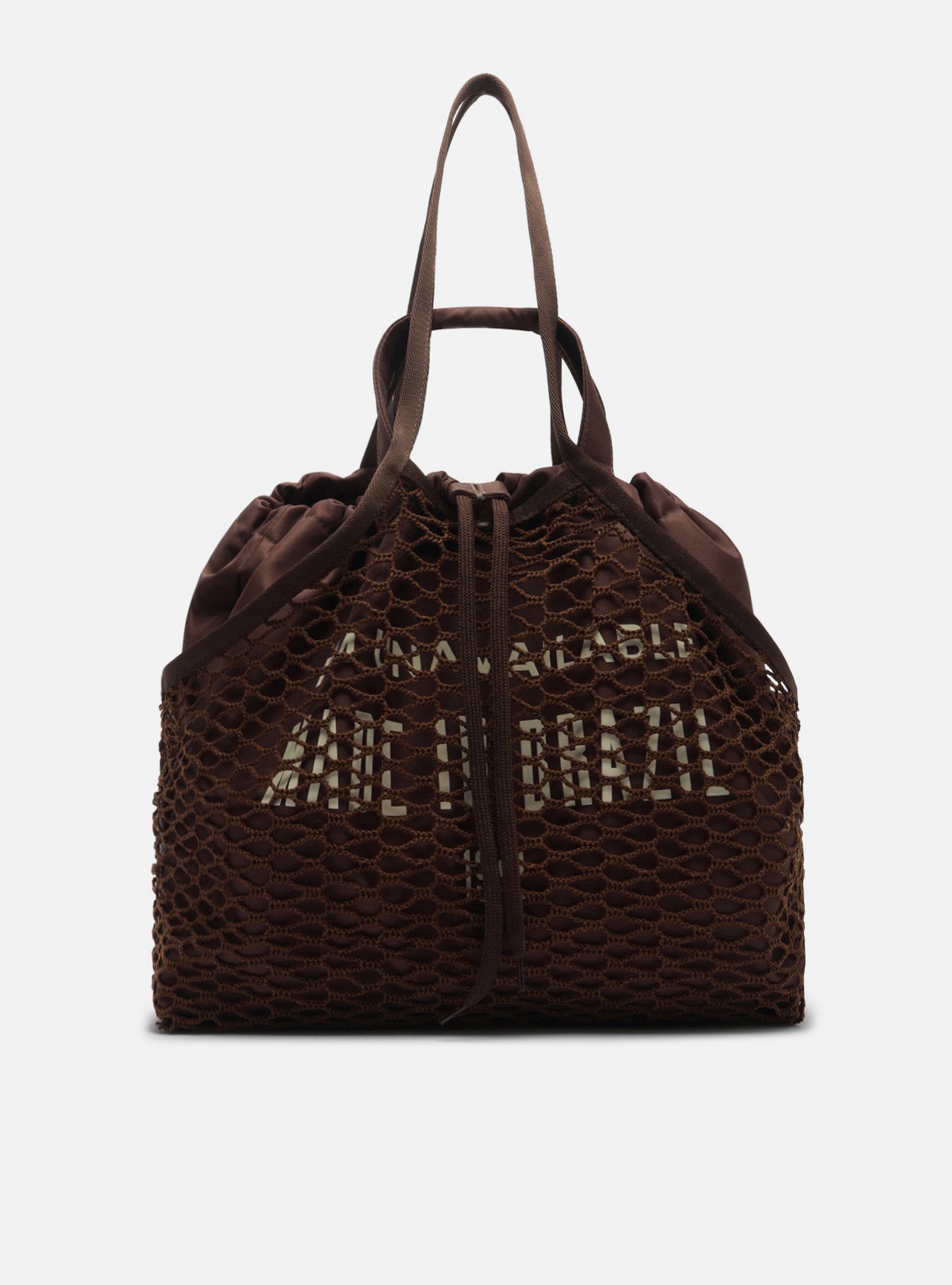 Bolsa Shopping Marrom Tela Lona Grande TIG — foto 1