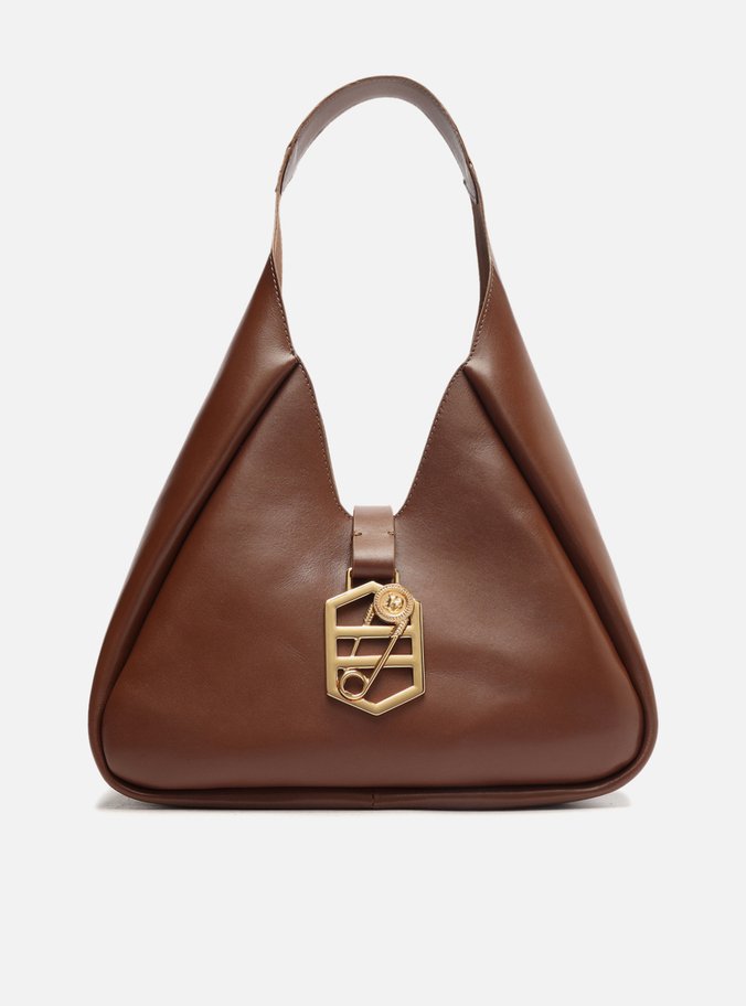 Bolsa Hobo Marrom Couro Kopenhagen Grande