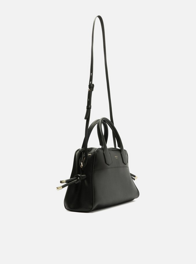 Bolsa Bowling Preta Média Tiras Ponteiras