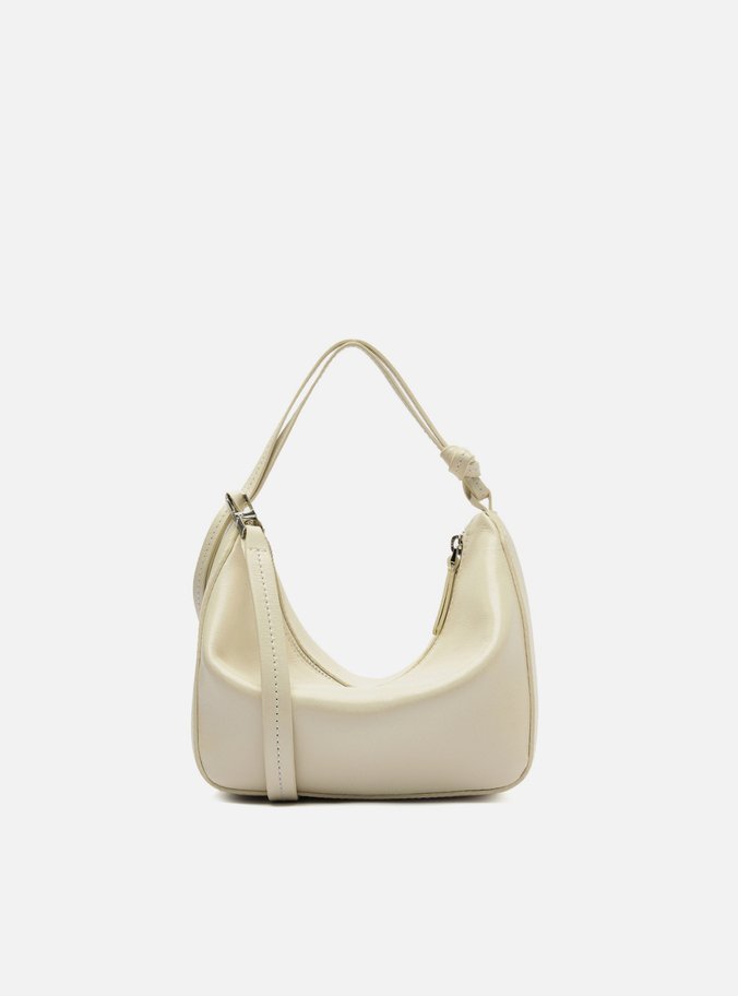 Bolsa Tiracolo Branca Couro Pequena Alças Mix