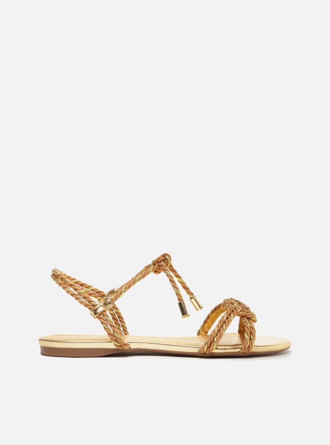 Rasteira Dourada Rasteirinha Arezzo PromoÃ§Ã£o Sandalia Rasteira