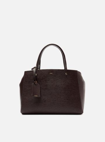Bolsa Tote Marrom Couro Bella Média