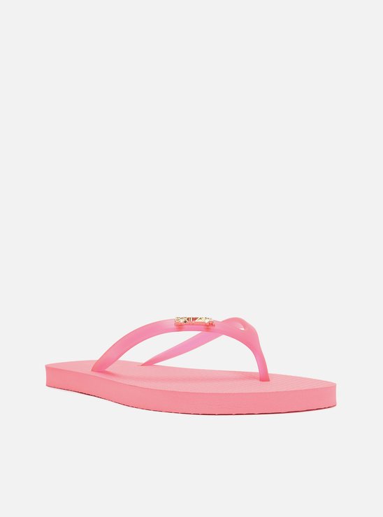 Chinelo de Dedo Rosa Tiras Jelly Brizza