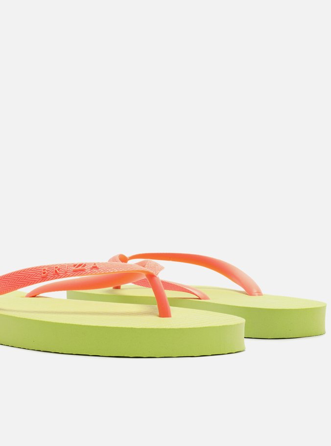 Chinelo de Dedo Multicolorido Tiras Laranja Essential Brizza