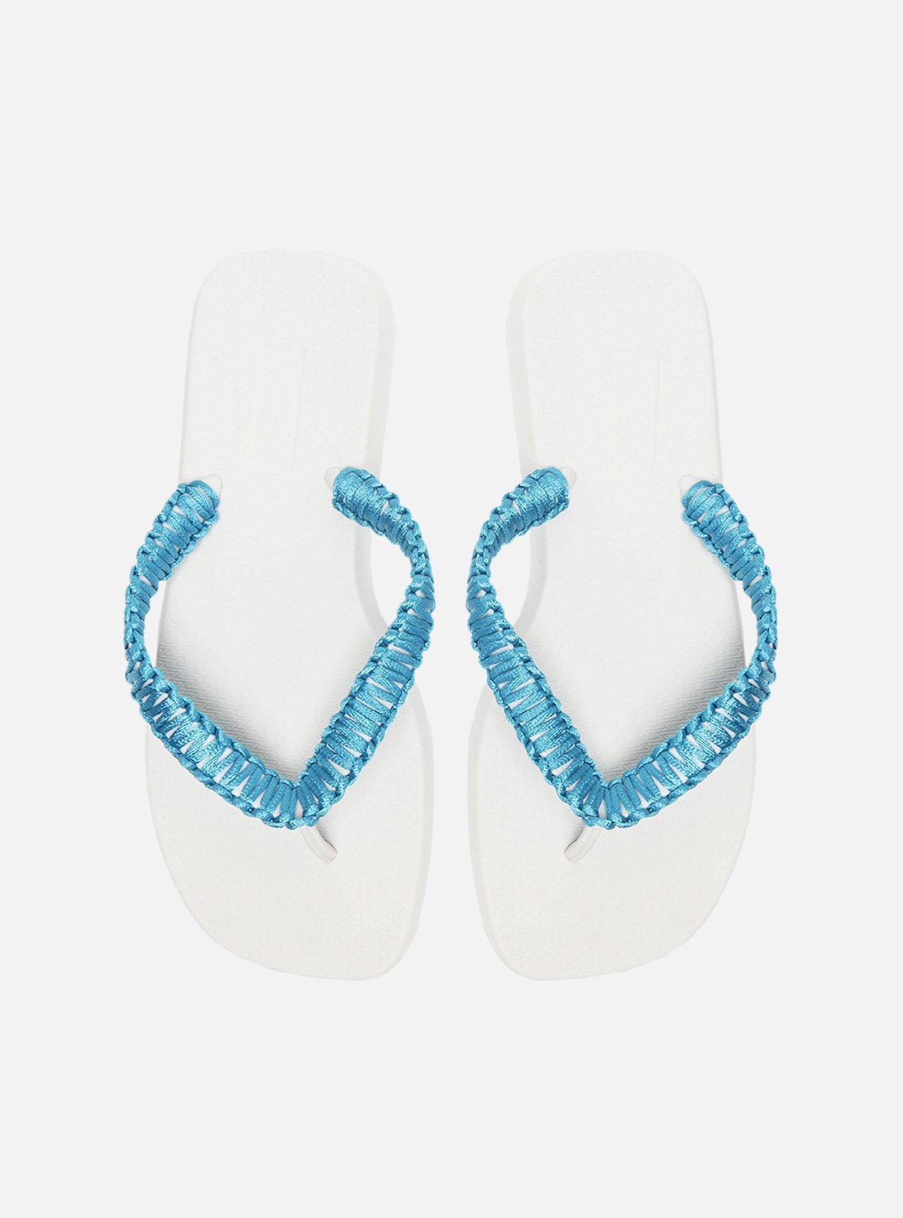 Chinelo de Dedo Branco Macramê Artesanal Brizza Fun — foto 5