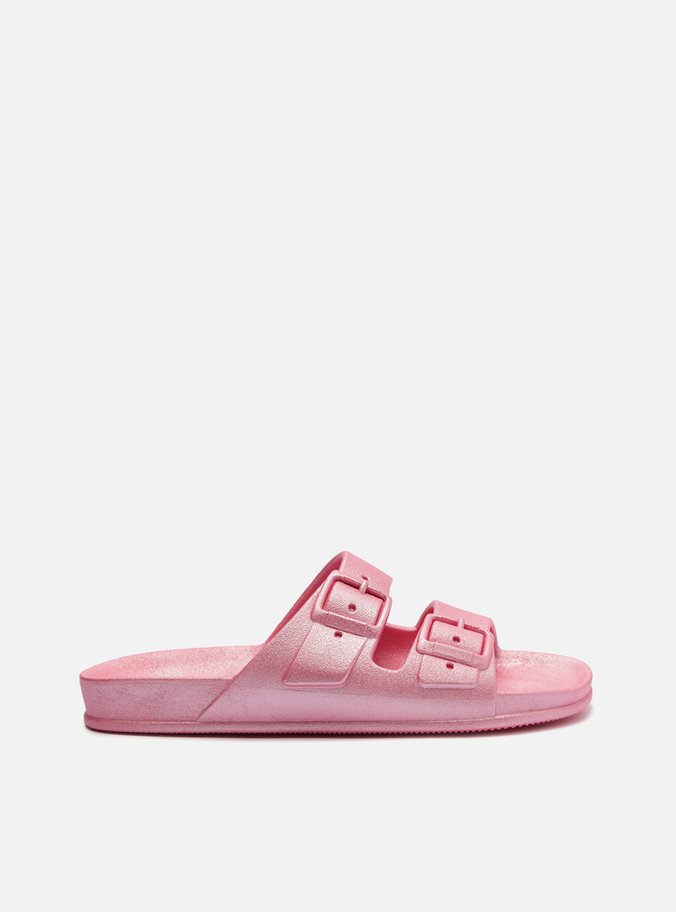 Slide Rosa Metal Tiras La Sirene