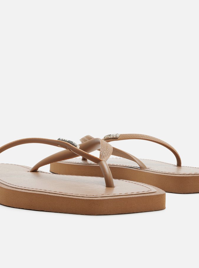Chinelo de Dedo Marrom Square Recouro
