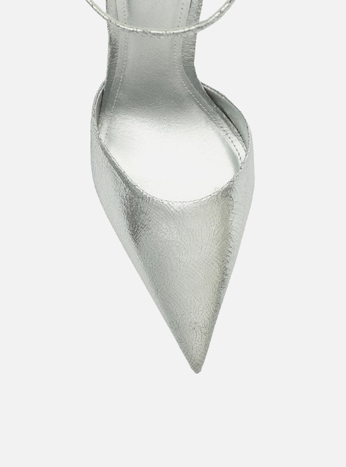 Scarpin Prateado Salto Fino Silver