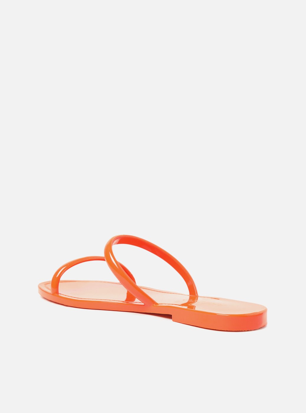Kit Rasteira Laranja Neon Brilho e Bag Transparente Brizza — foto 3