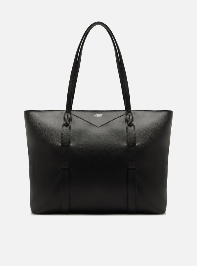Bolsa Shopping Preta Grande Tiras Capa