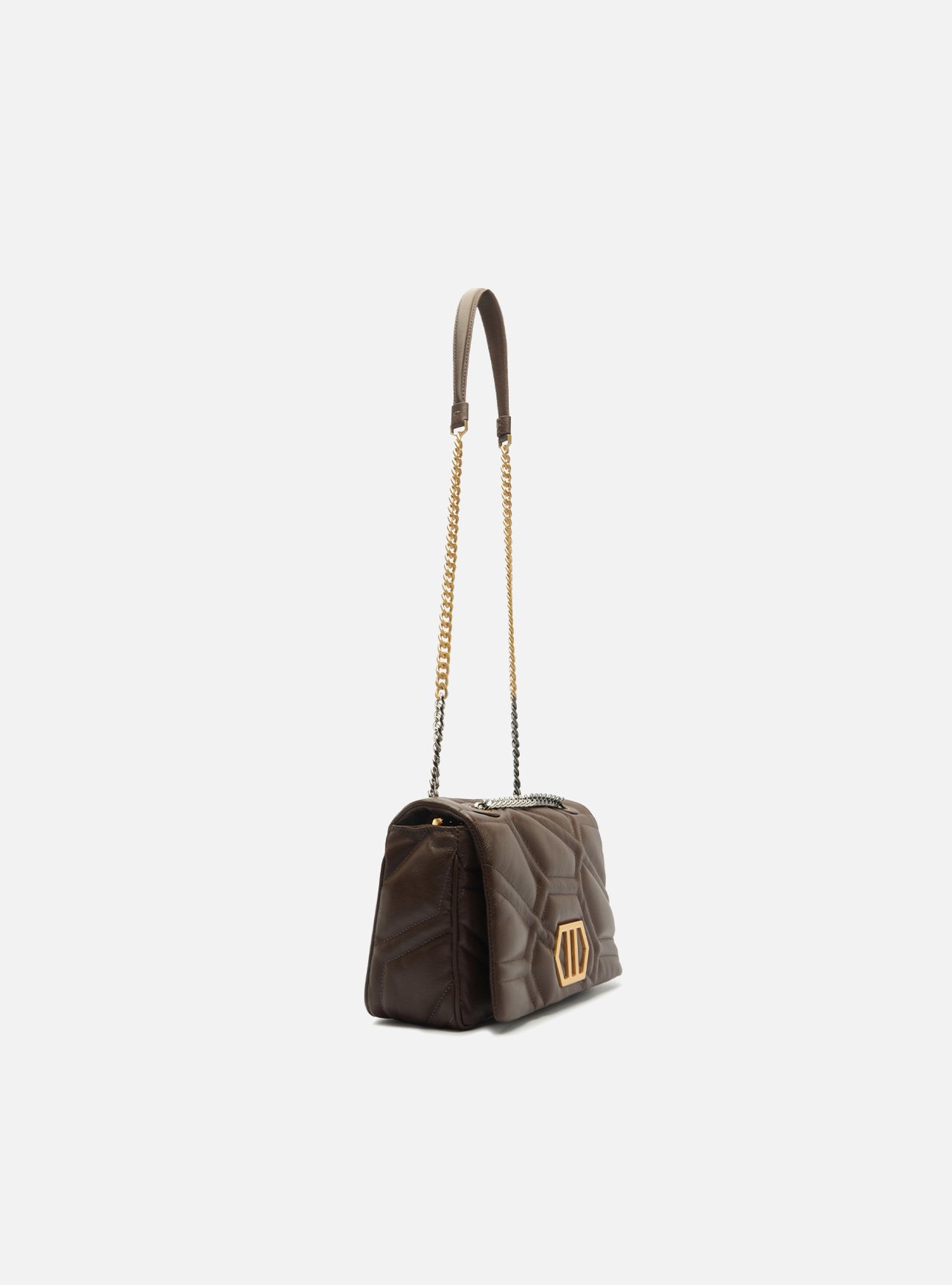 Bolsa Tiracolo Marrom Couro Emma Média Longa — foto 5