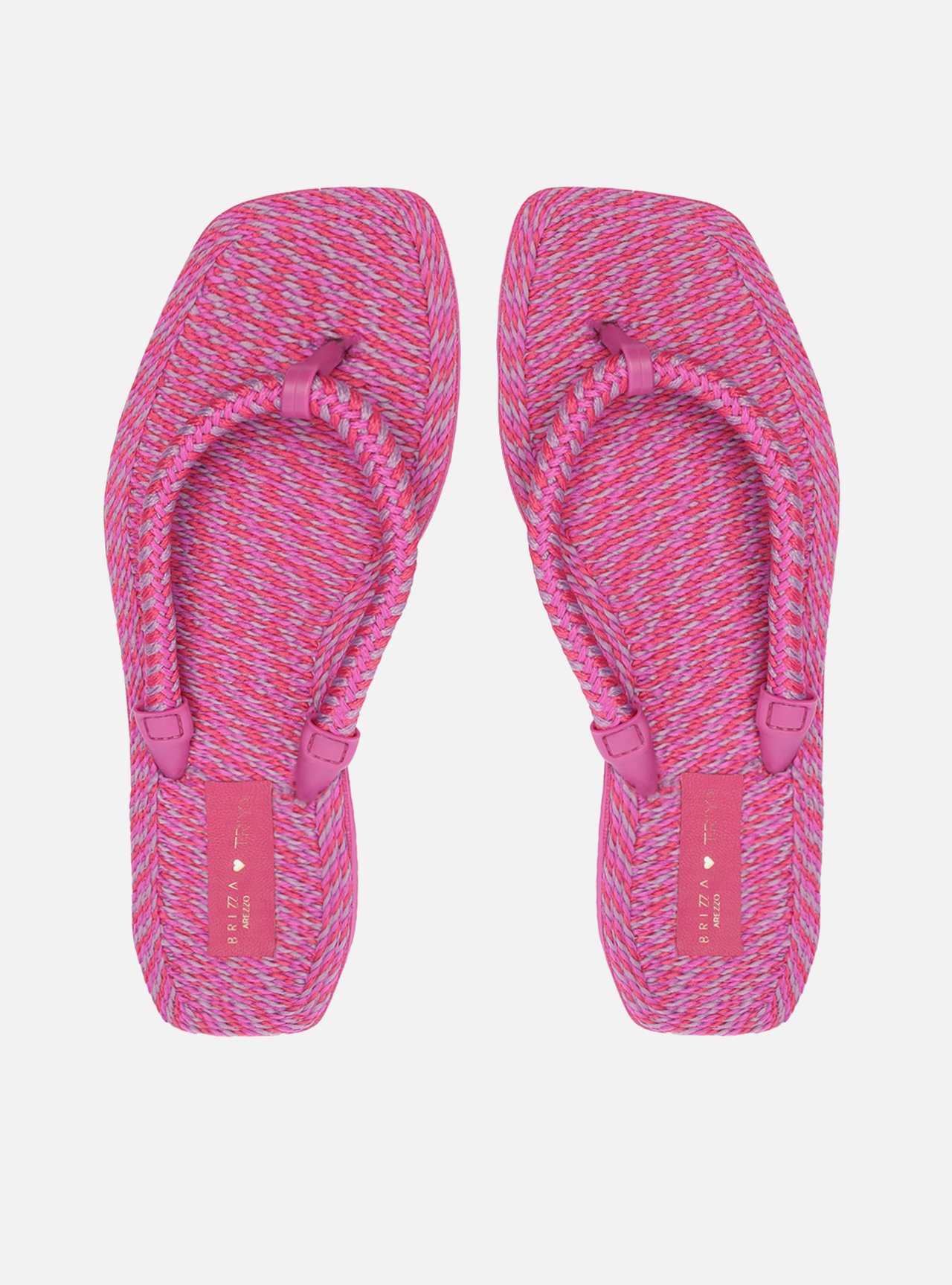Chinelo de Dedo Roxo Square Crochê Brizza Brizza Triya — foto 1