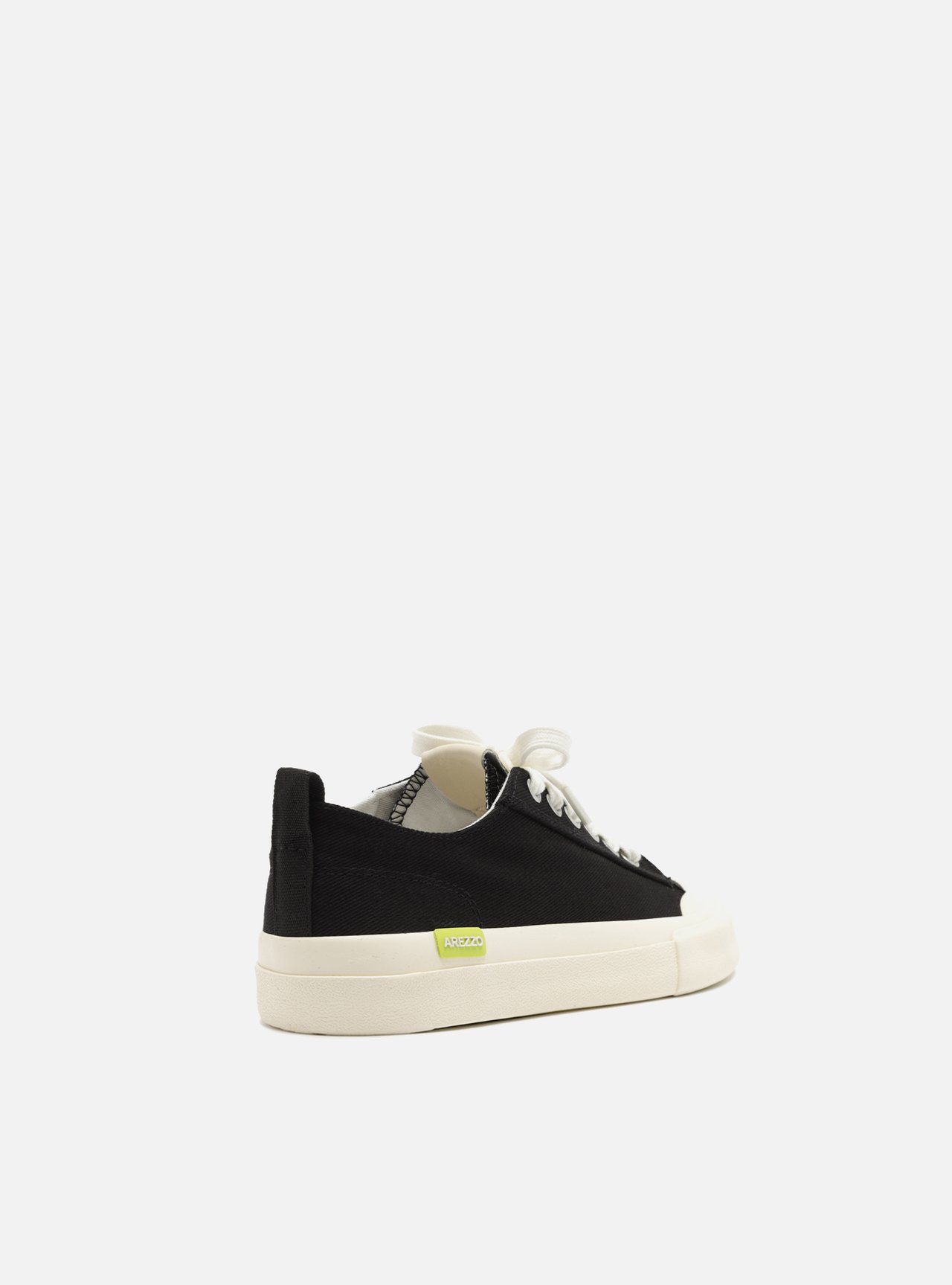 Tênis Preto Lona Canelada Casual — foto 3