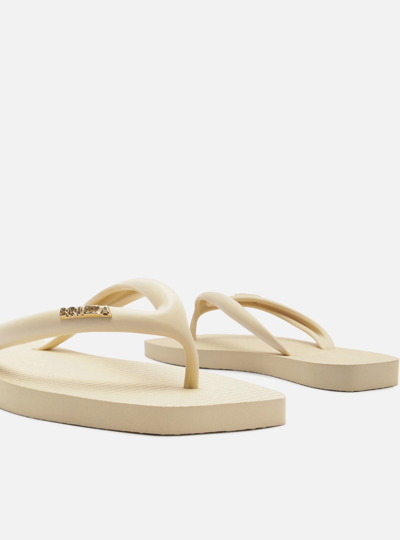 Chinelo de Dedo Off White Flatform Metais Brizza — foto 4
