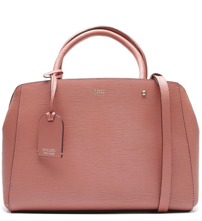 Bolsa Tote Couro Bella Média Lady Blush