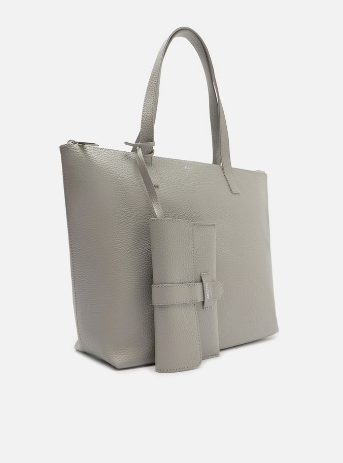 Bolsa Shopping Cinza Mercato Grande