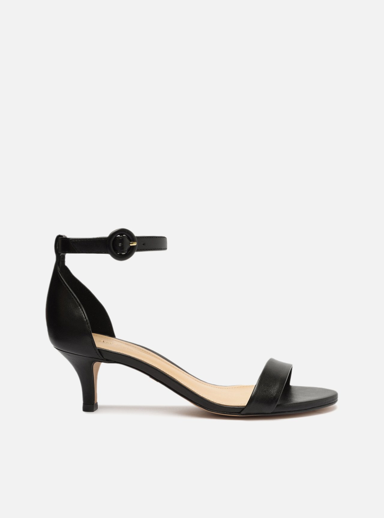 Sandalia preta de salto baixo new arrivals