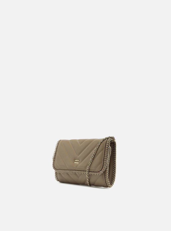 Bolsa Tiracolo Nude Pequena Matelassê Corrente