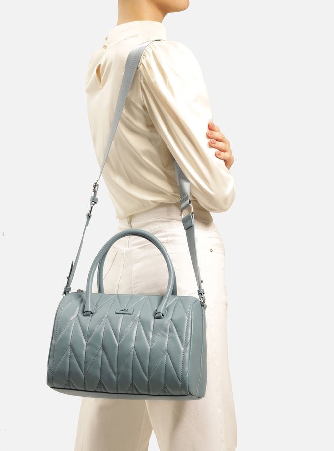 Bolsa Azul Tiracolo Média