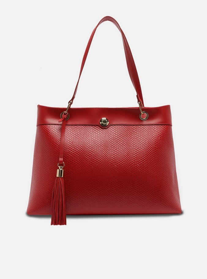Bolsa Shopping Vermelha Grande