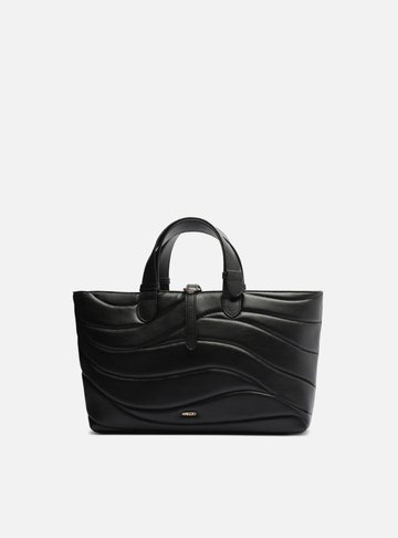 Bolsa Tote Preta Matelassê Média