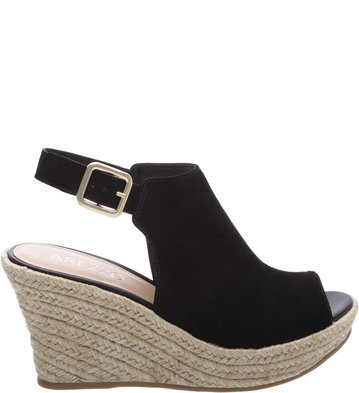 Sandal Boot Plataforma Suede Preta