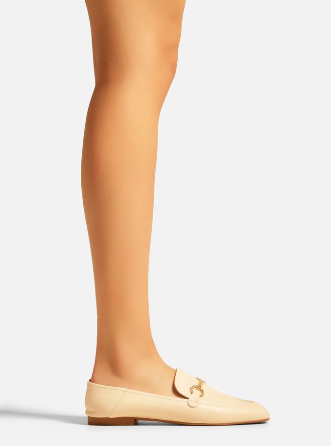 Mocassim Off-White Couro Bridão