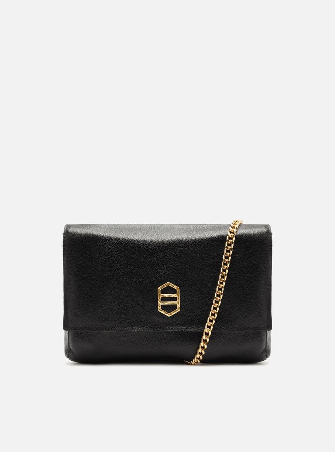 Bolsa Tiracolo Marrom Couro Croco Média Reversível